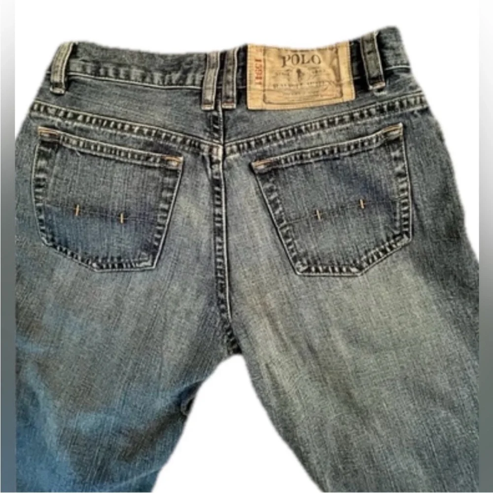 Ralph Lauren Boys Classic Blue Denim Jeans - Size 14